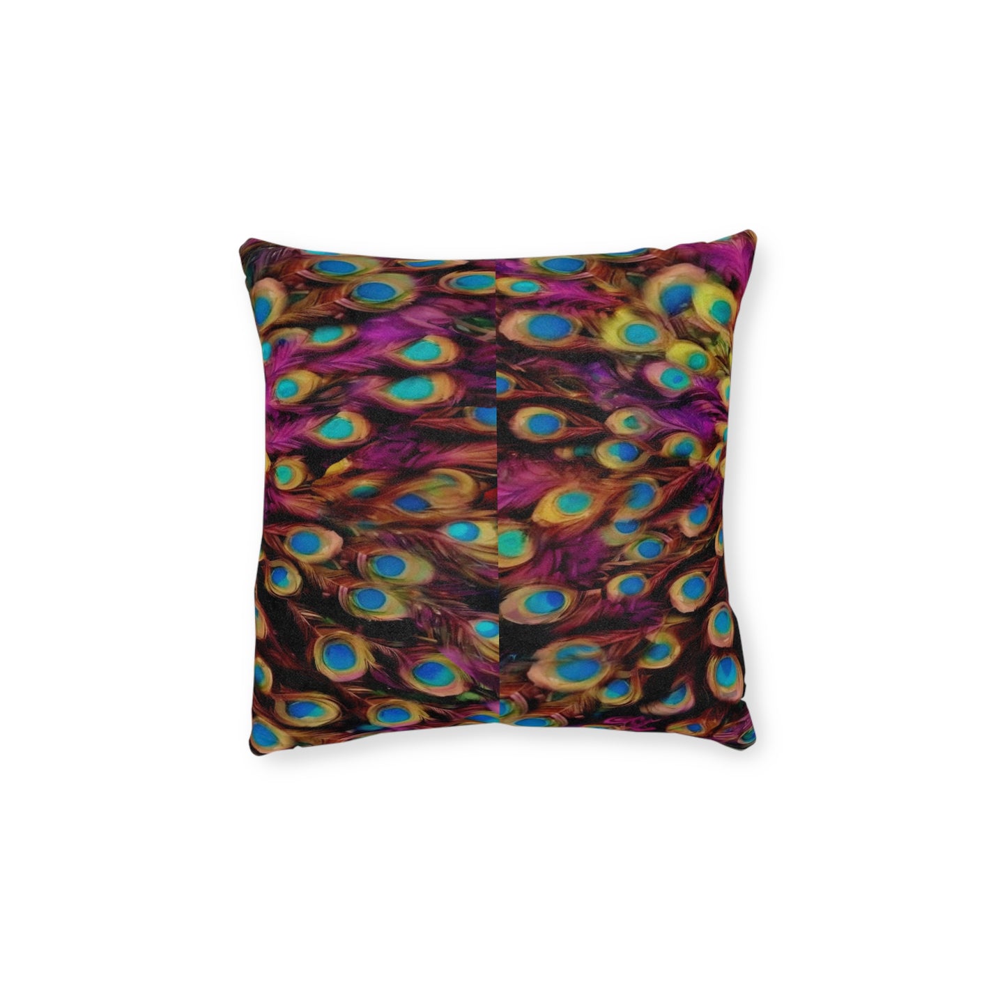 ''Peacock'' Square Pillow