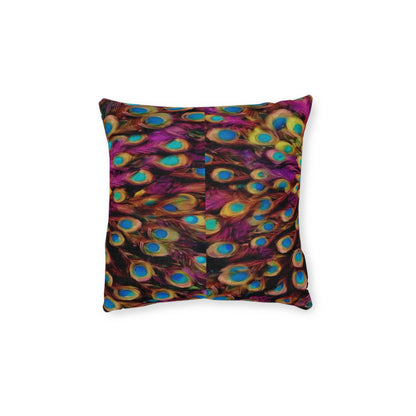 ''Peacock'' Square Pillow