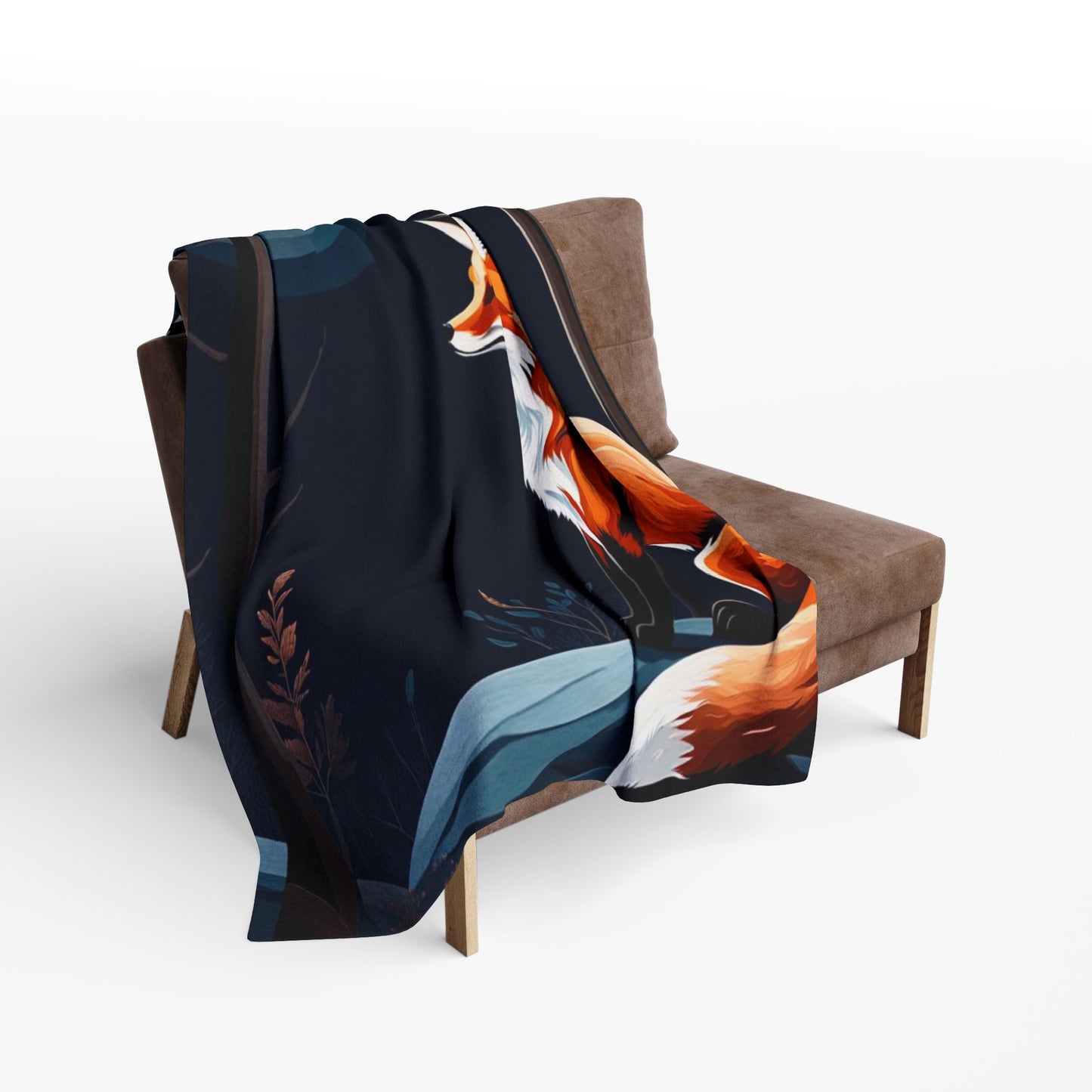 ''Foxy Moon" Arctic Fleece Blanket