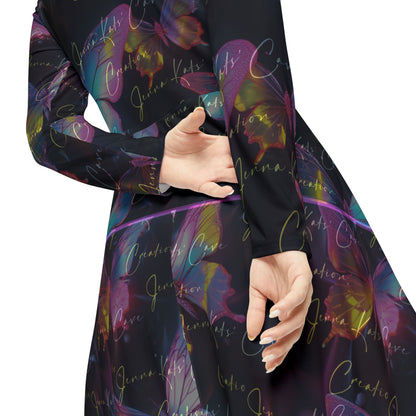 Jenna Kats' Dark Butterfly, Women's Long Sleeve Dance Dress. My Name Is Written All Over That Dress!