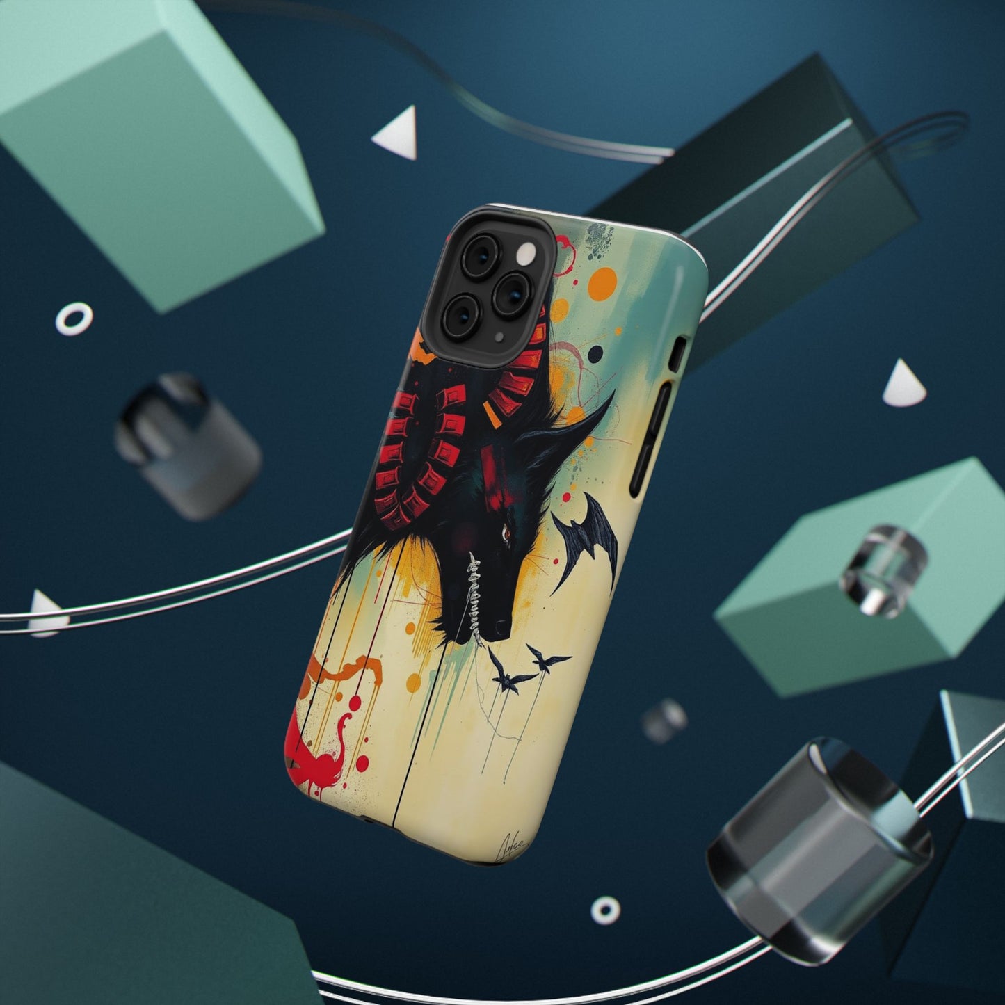 " I Told My Demons About You" Art Print Cell Phone Case, Impact-Resistant Cases