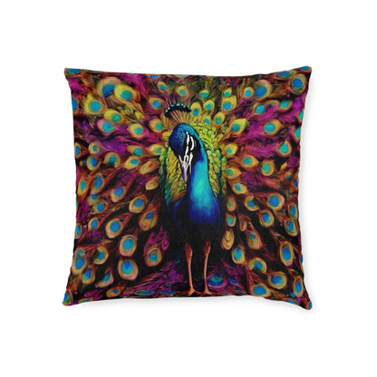 ''Peacock'' Square Pillow