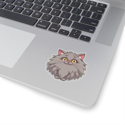 Excited Kitty Kiss-Cut Stickers