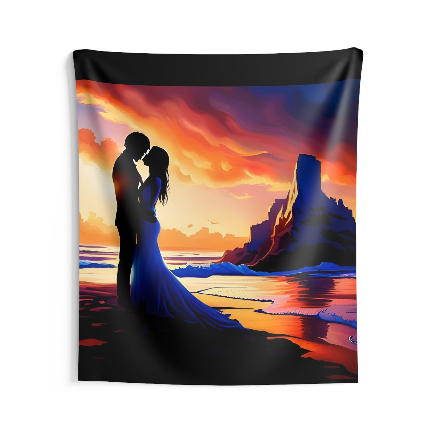 "Together Under The Desert Sunset" Wall Tapestries