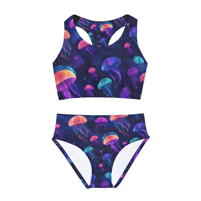 "Galactic Jellyfish" Girls Two Piece Swimsuit