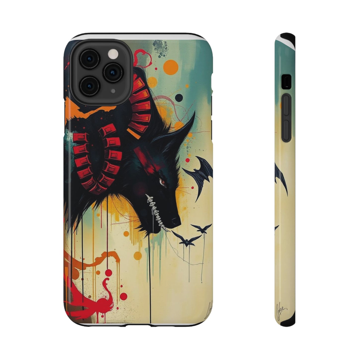 " I Told My Demons About You" Art Print Cell Phone Case, Impact-Resistant Cases