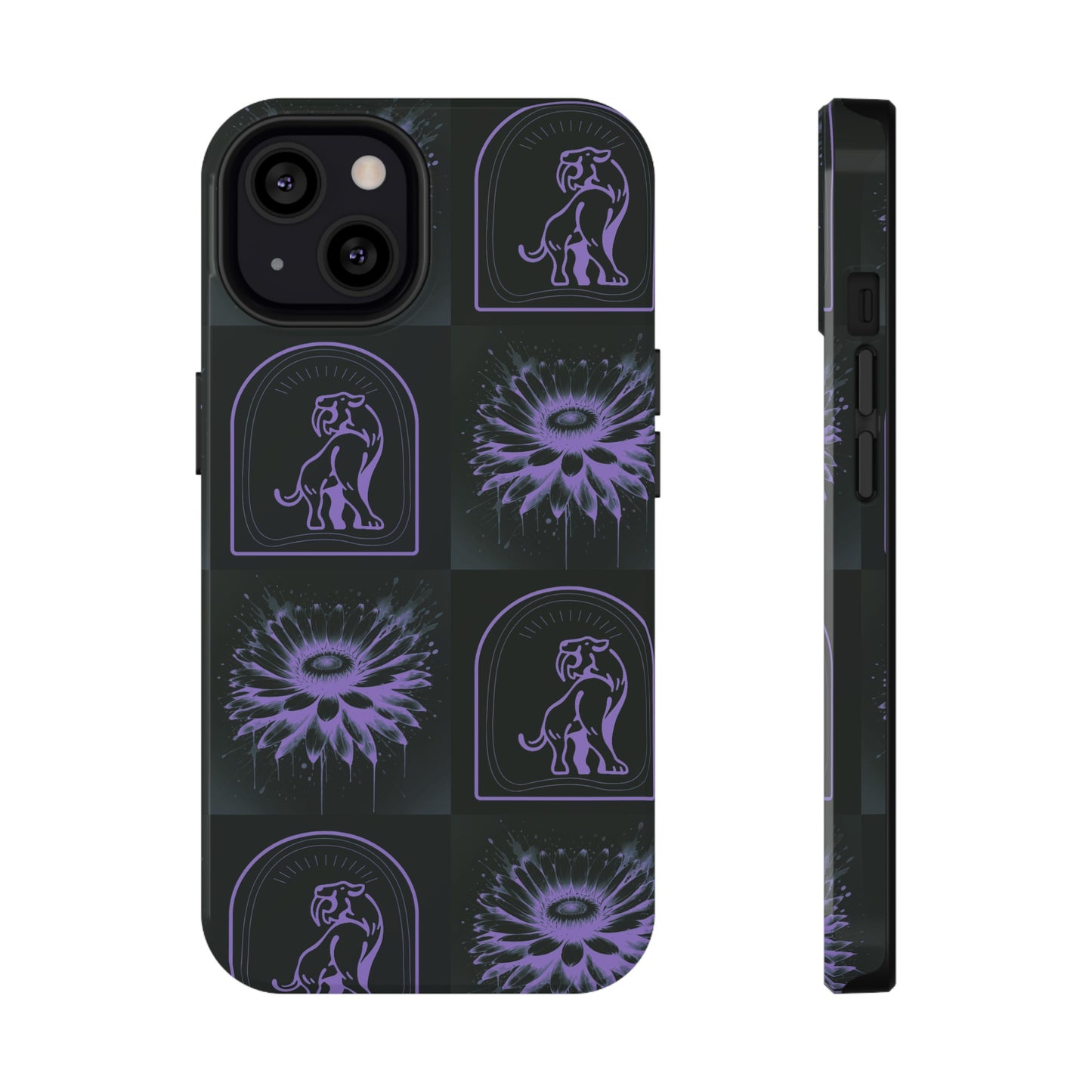 ''Jenna Kats' Purple Daisy" Impact-Resistant Cases