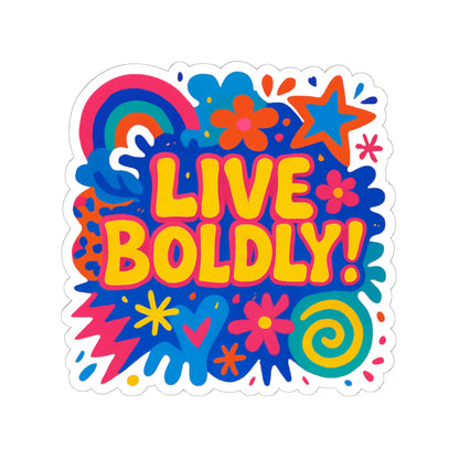 Live Boldly Kiss-Cut Stickers