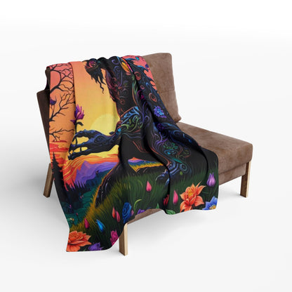 Jenna Kats' Arted On A Arctic Fleece Blanket, " A Creature of Nature"