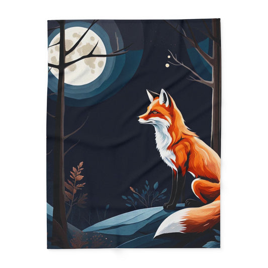 ''Foxy Moon" Arctic Fleece Blanket