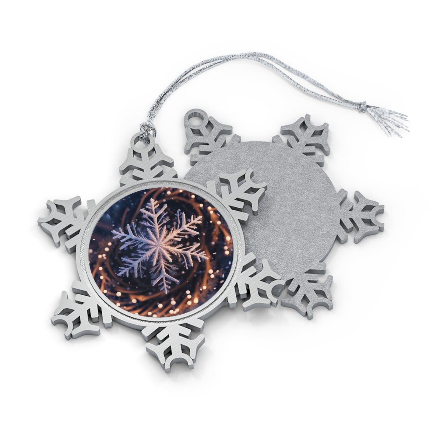 1st Snowflake Pewter Snowflake Ornament