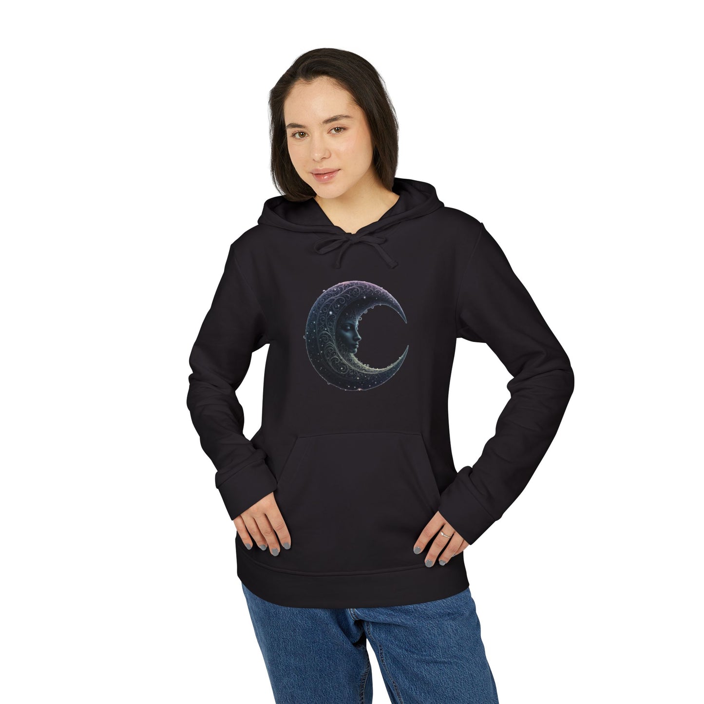 ''Jenna Kats Arted On An Adidas Hoodie #2 The Moon'' adidas® Unisex Fleece Hoodie