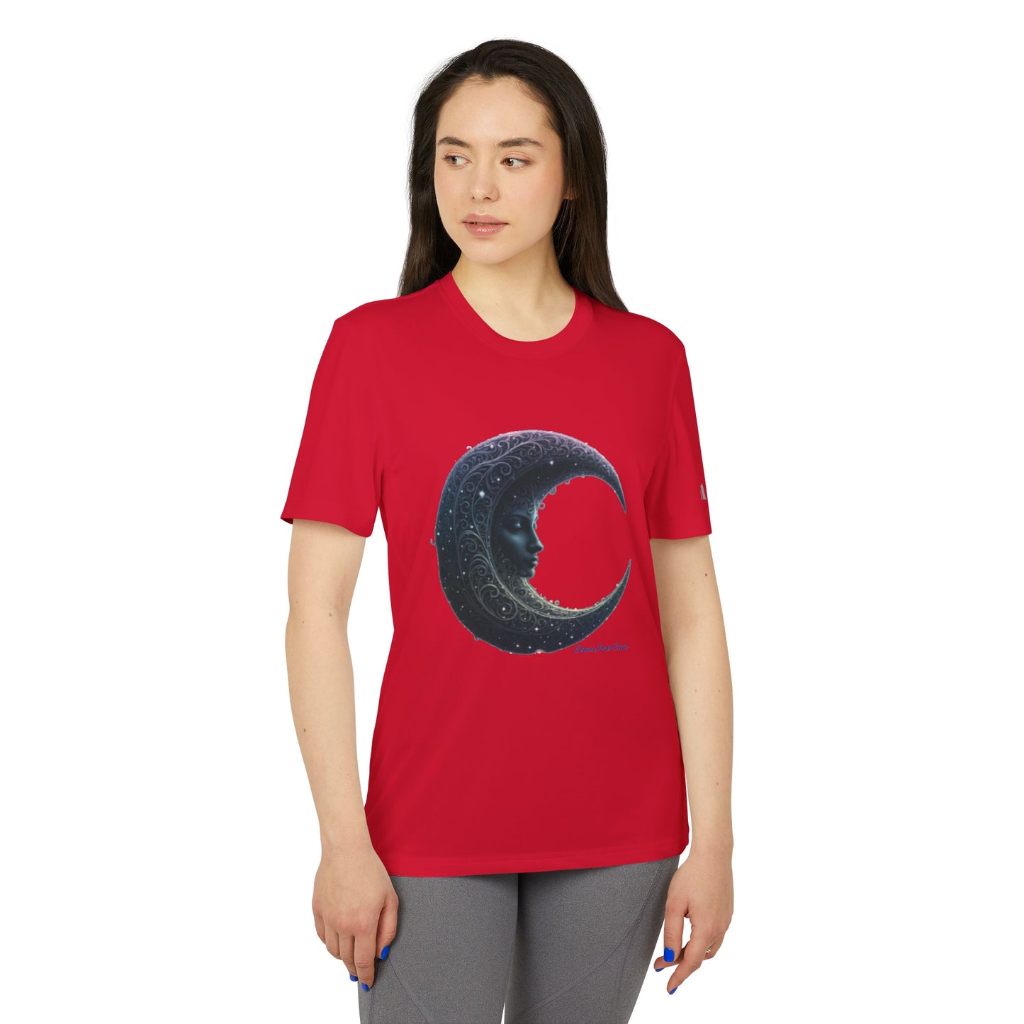 "Jenna Kats' Arted On An Adidas Shirt #7 The Moon'' adidas® Unisex Sport T-shirt