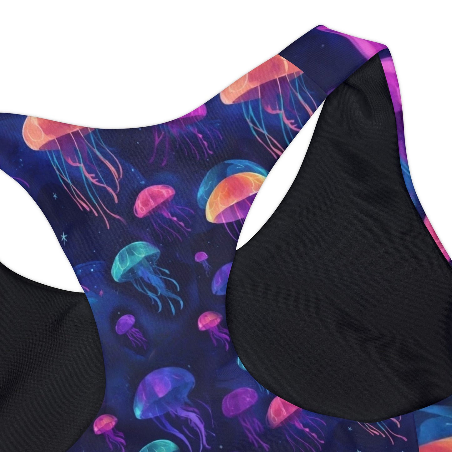 "Galactic Jellyfish" Girls' Swimsuit Top