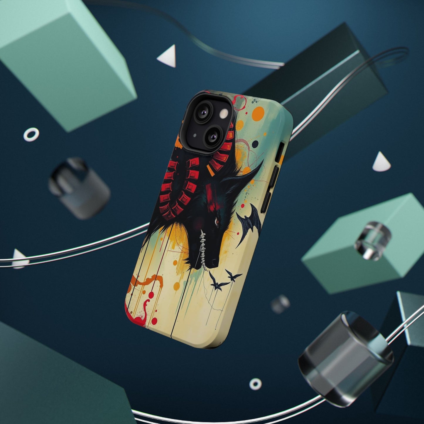 " I Told My Demons About You" Art Print Cell Phone Case, Impact-Resistant Cases