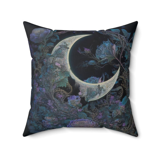 "Beautiful Moon" Spun Polyester Square Pillow