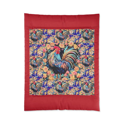 "Clucker" Comforter In White