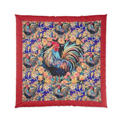 "Clucker" Comforter In White