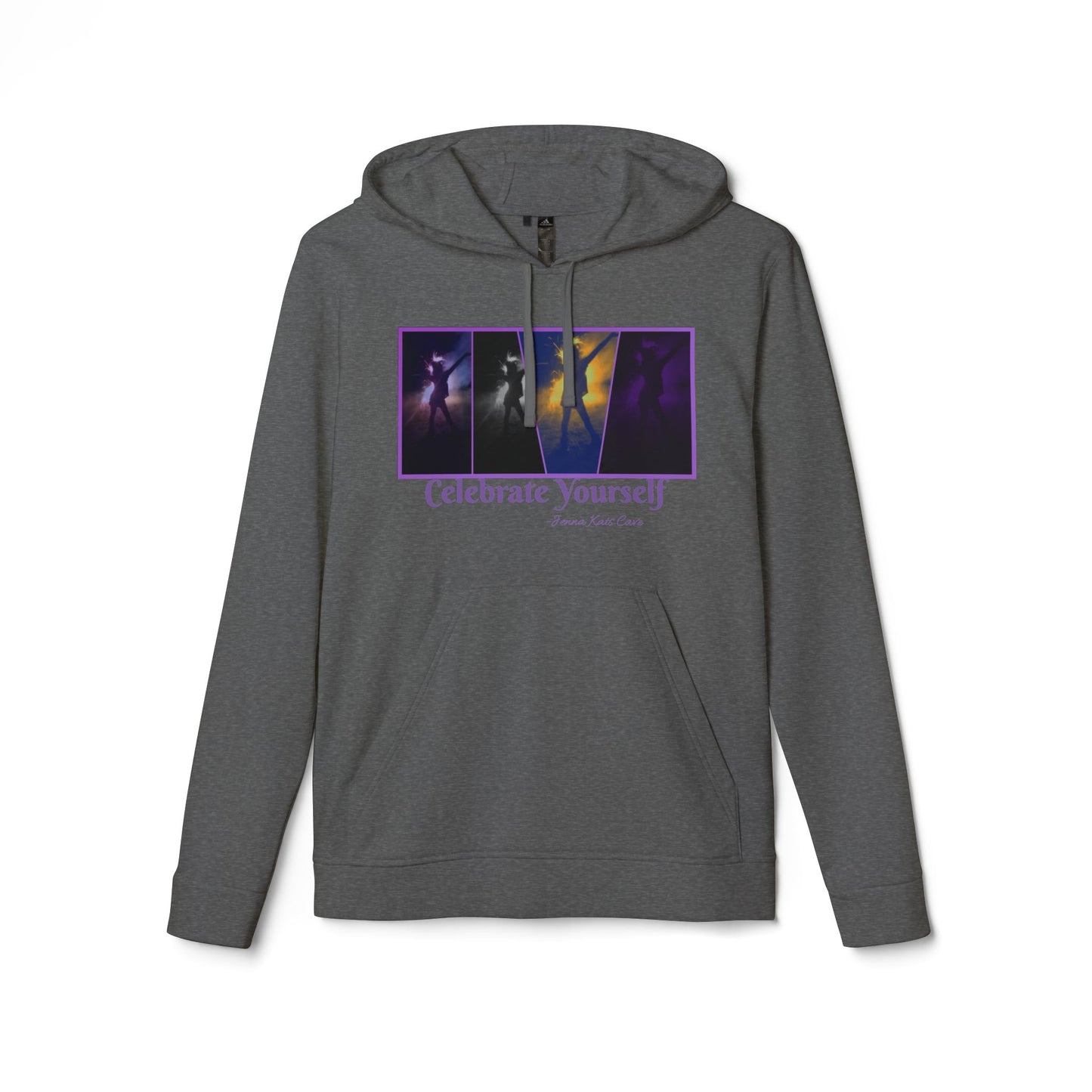 "Jenna Kats Arted On A Adidas Hoodie #3 Celebrate Yourself'' adidas® Unisex Fleece Hoodie