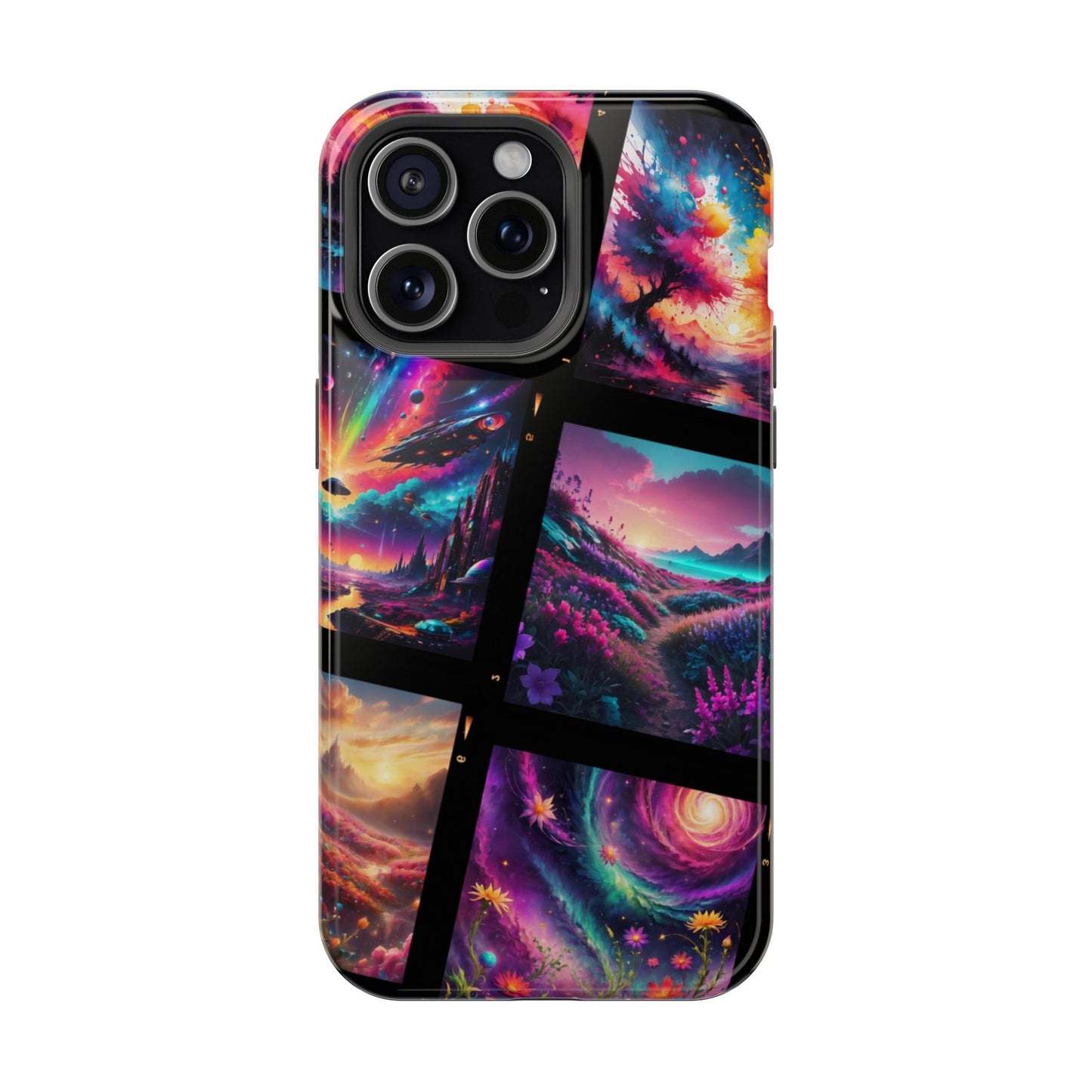 ''Neon Scenes'' Impact-Resistant Cases