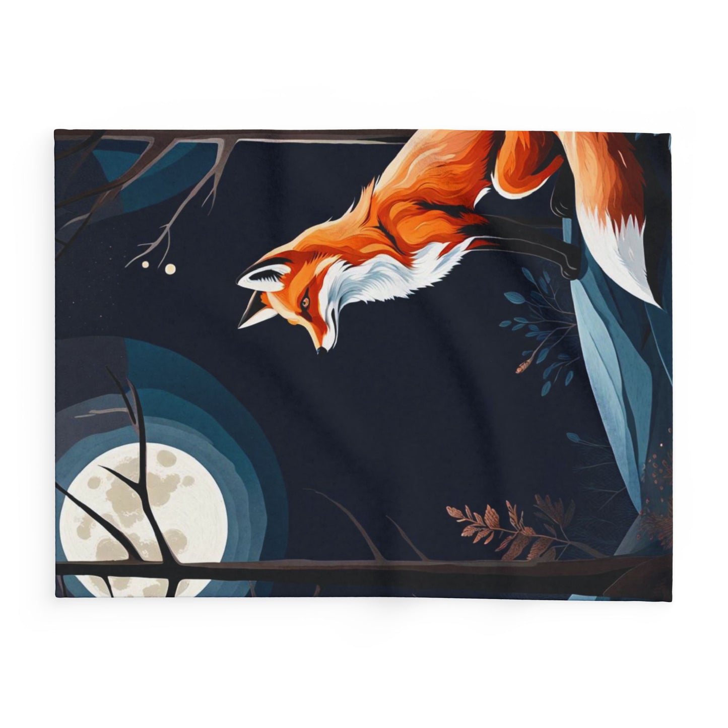 ''Foxy Moon" Arctic Fleece Blanket