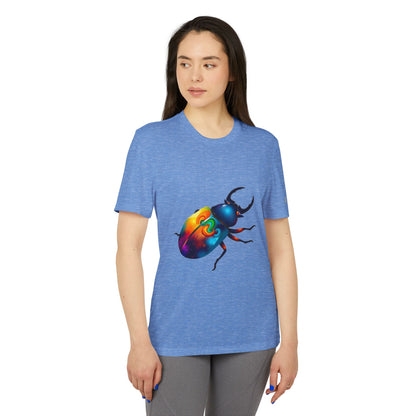 Colorful Beetle Graphic Unisex Sport T-shirt
