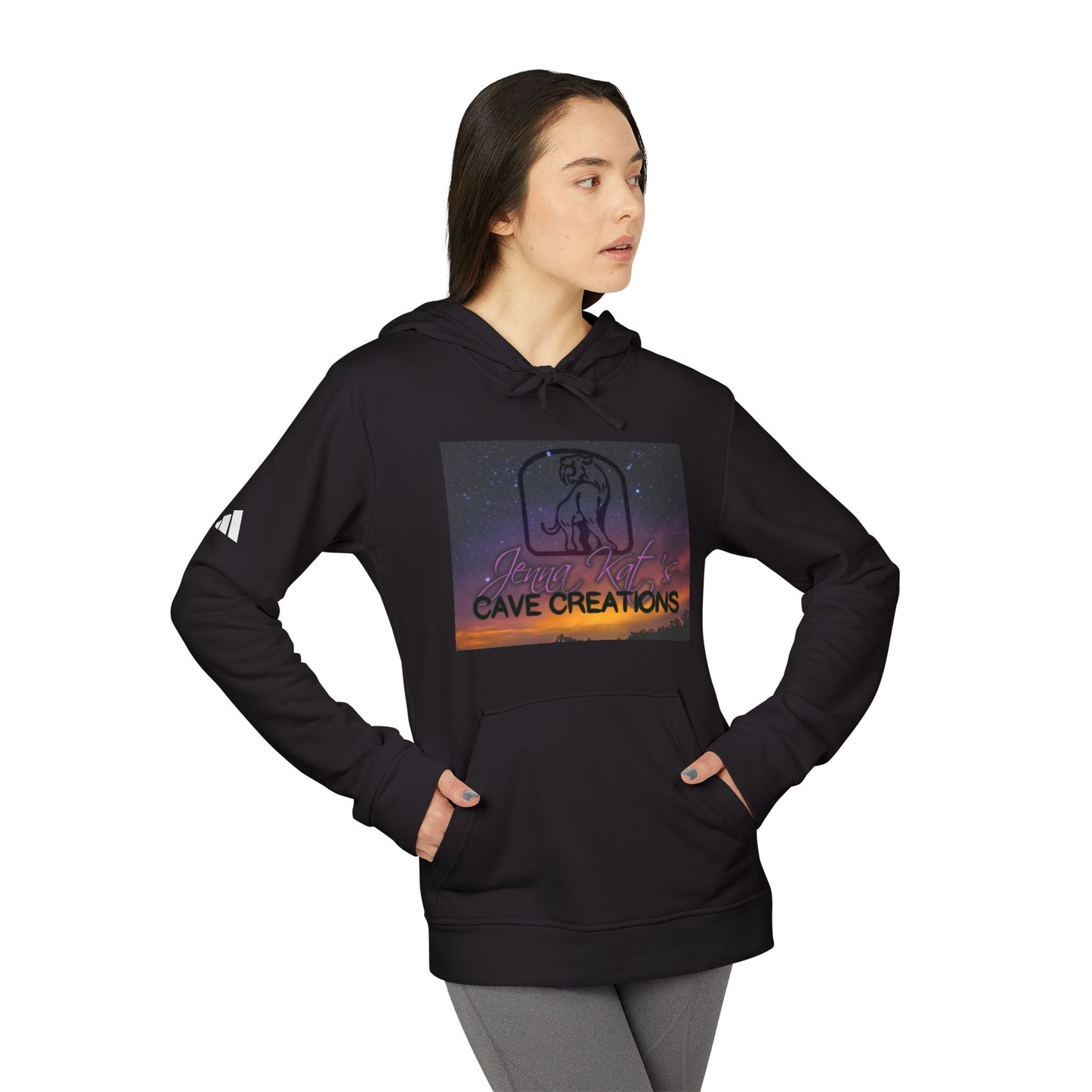 ''Jenna Kats Arted On An Adidas Hoodie #1 The Sunset'' adidas® Unisex Fleece Hoodie