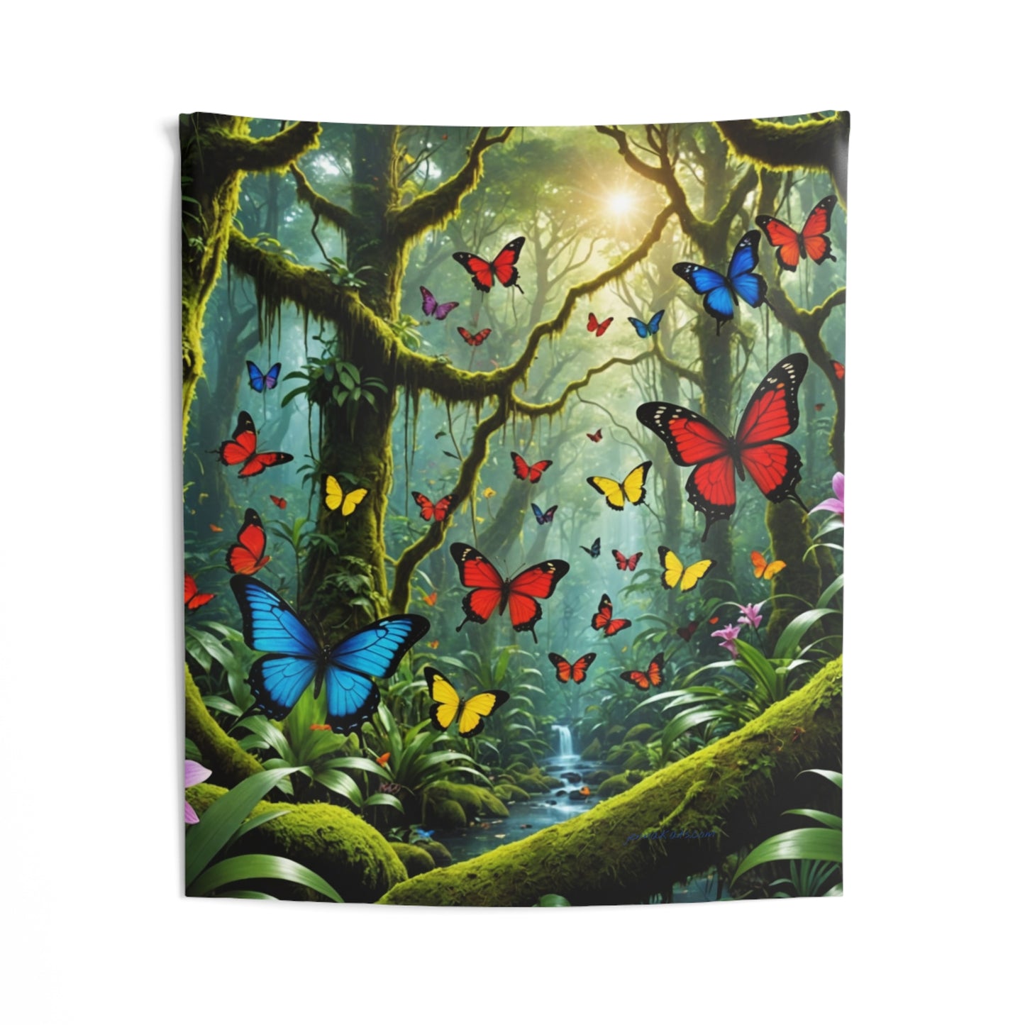 Jenna Kats' "Butterfly Forest" Indoor Wall Tapestries