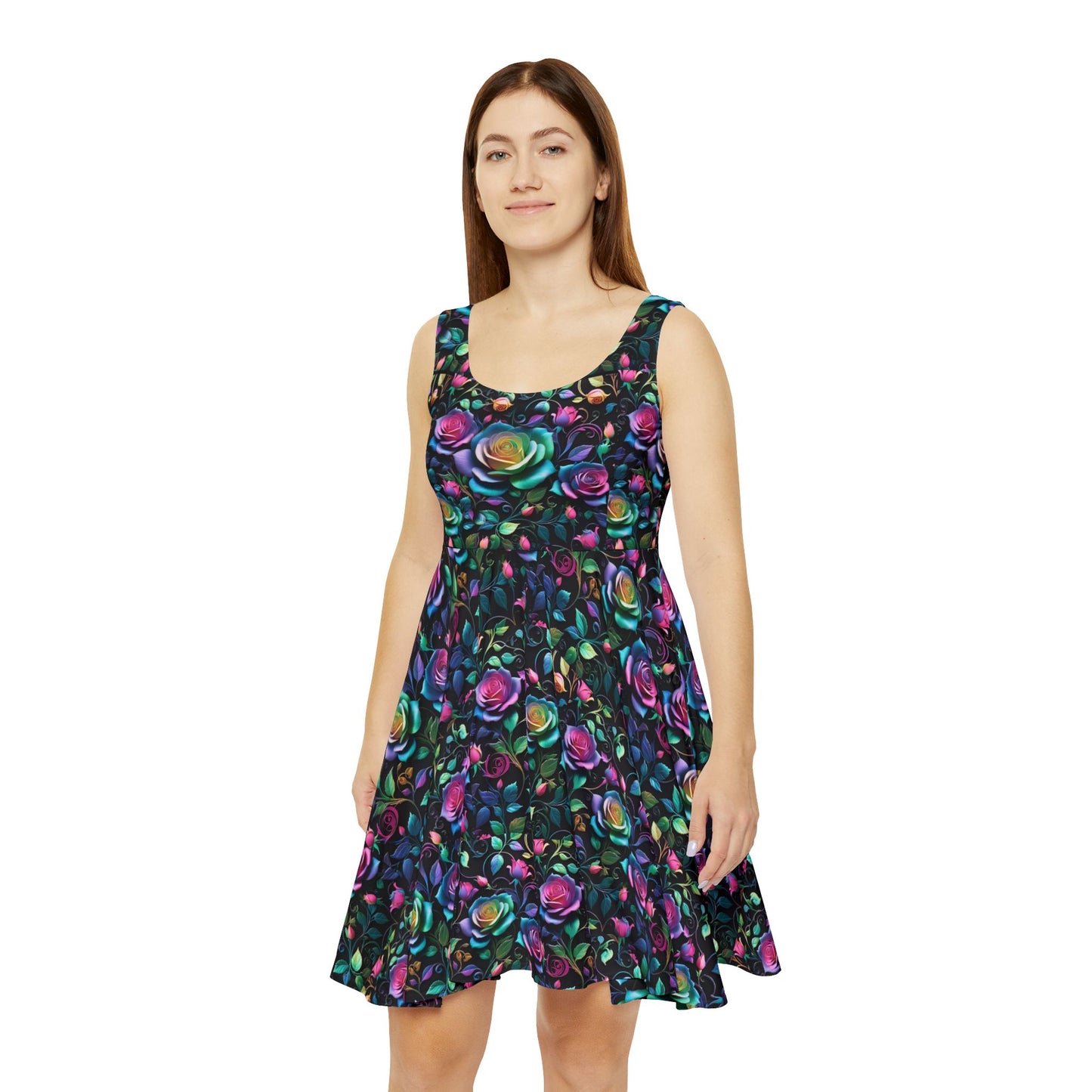 ''Rose Whirlwind'' Women's Skater Dress