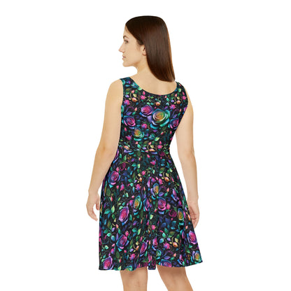 ''Rose Whirlwind'' Women's Skater Dress