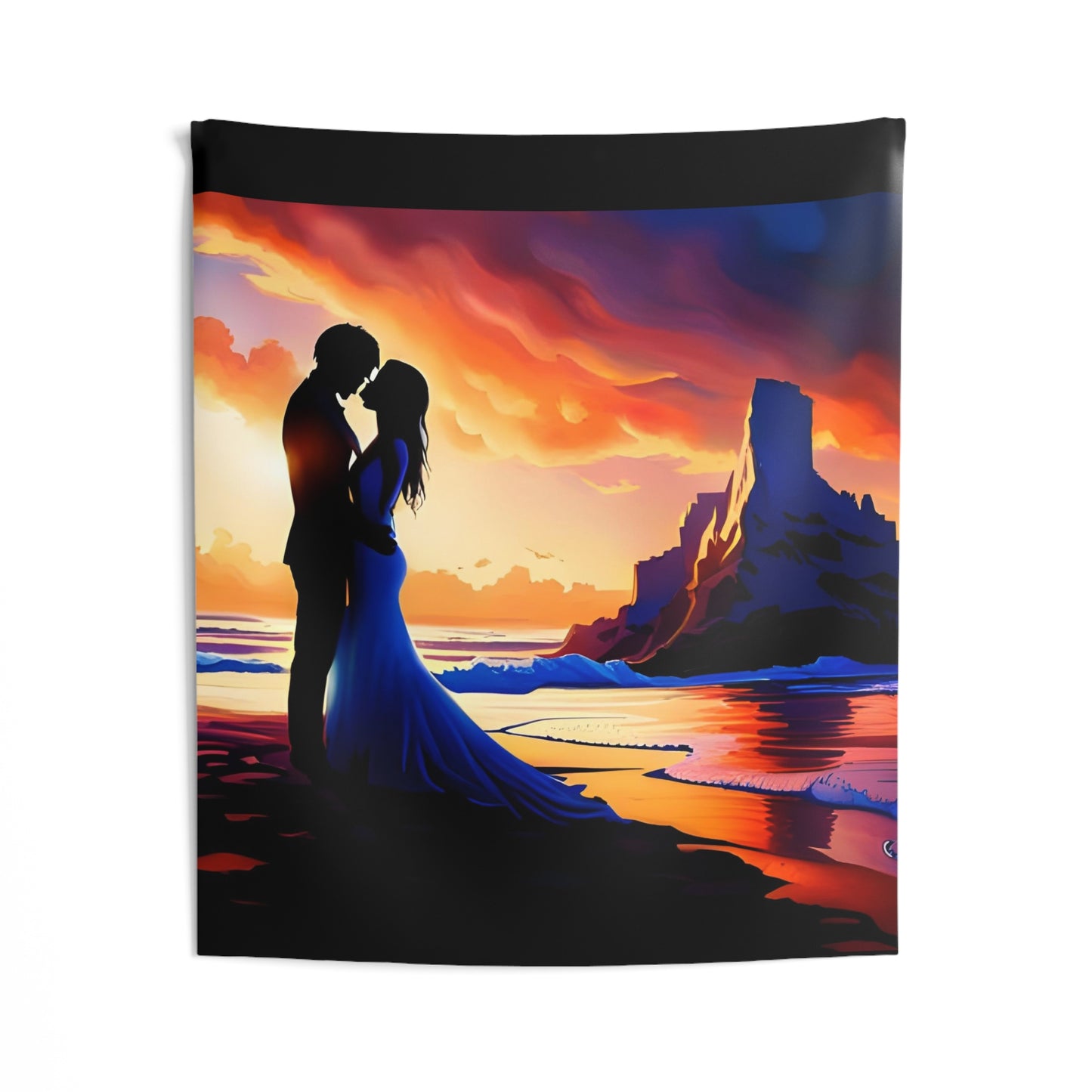 "Together Under The Desert Sunset" Wall Tapestries