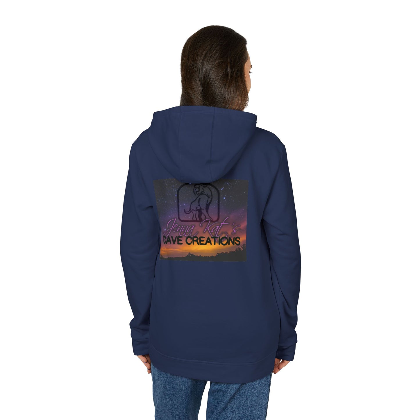 ''Jenna Kats Arted On An Adidas Hoodie #2 The Moon'' adidas® Unisex Fleece Hoodie