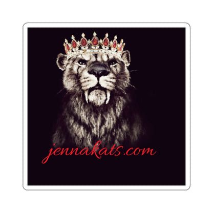 Jenna Kats' Crowned Kiss-Cut Stickers