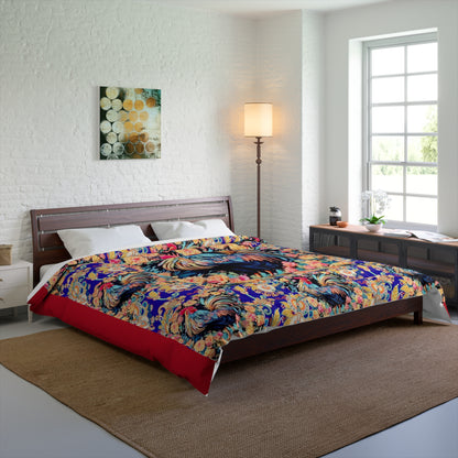 "Clucker" Comforter In White