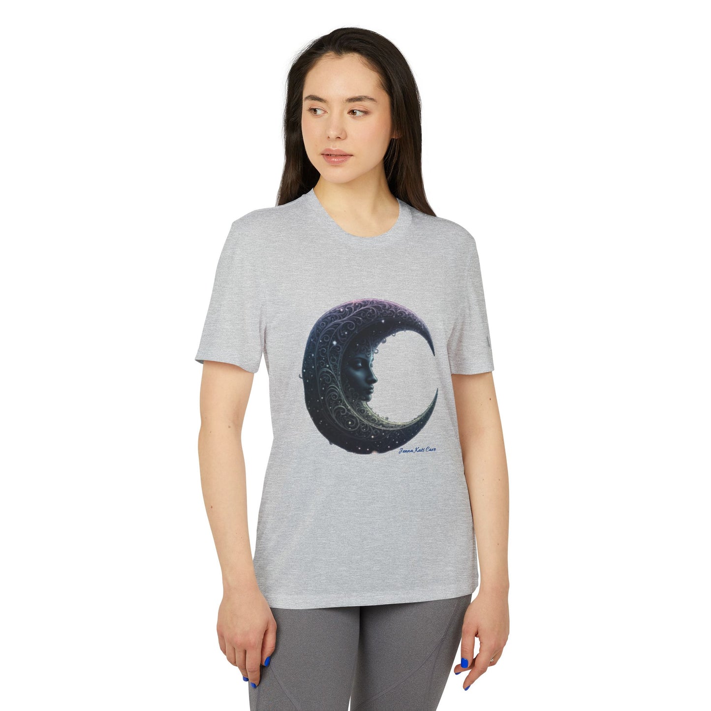 "Jenna Kats' Arted On An Adidas Shirt #7 The Moon'' adidas® Unisex Sport T-shirt