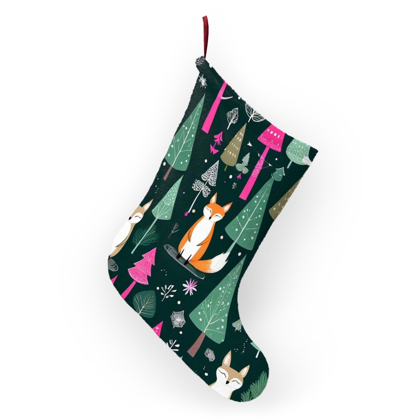 Foxes in the Forest Christmas Stockings