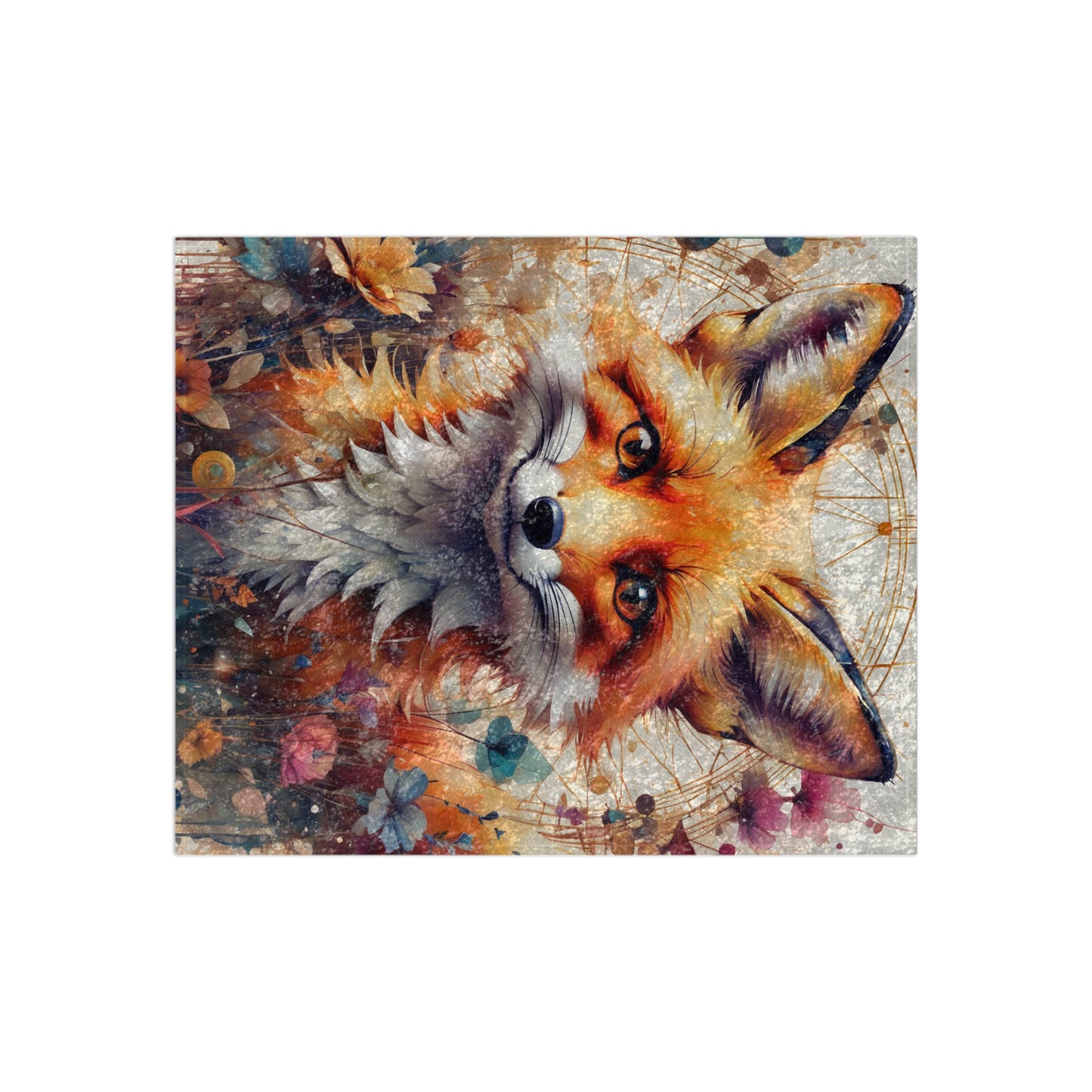 "Fox Haven" Crushed Velvet Blanket