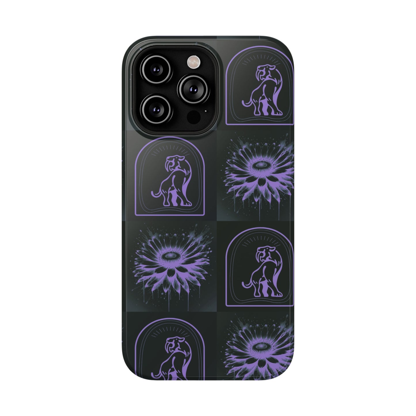 ''Jenna Kats' Purple Daisy" Impact-Resistant Cases