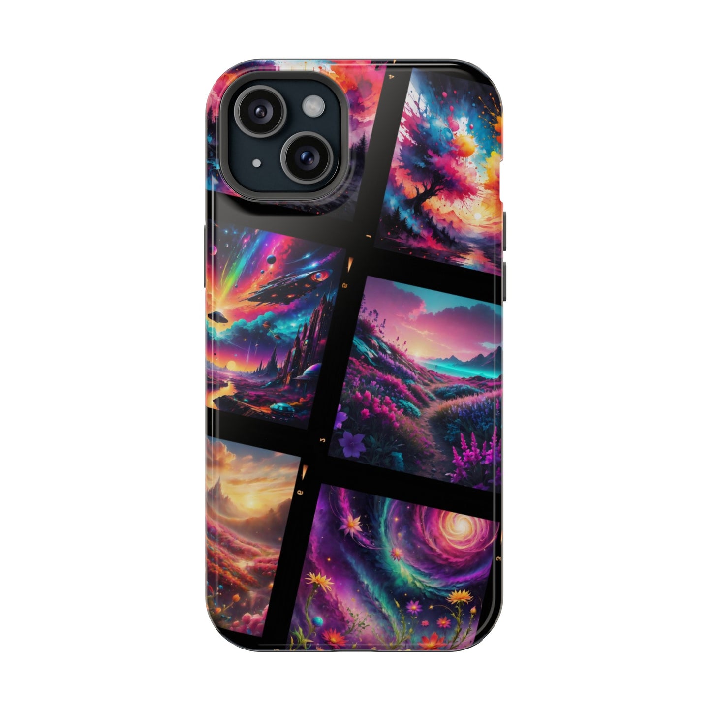 ''Neon Scenes'' Impact-Resistant Cases