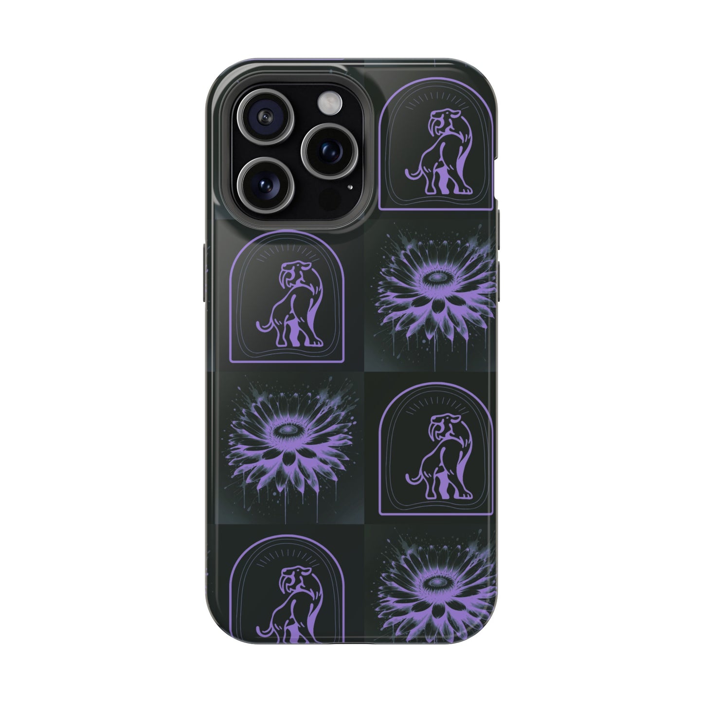 ''Jenna Kats' Purple Daisy" Impact-Resistant Cases