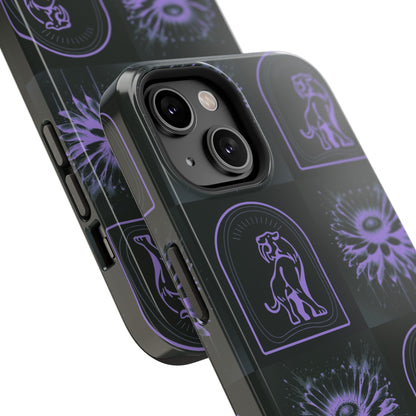 ''Jenna Kats' Purple Daisy" Impact-Resistant Cases