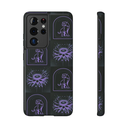 ''Jenna Kats' Purple Daisy" Impact-Resistant Cases