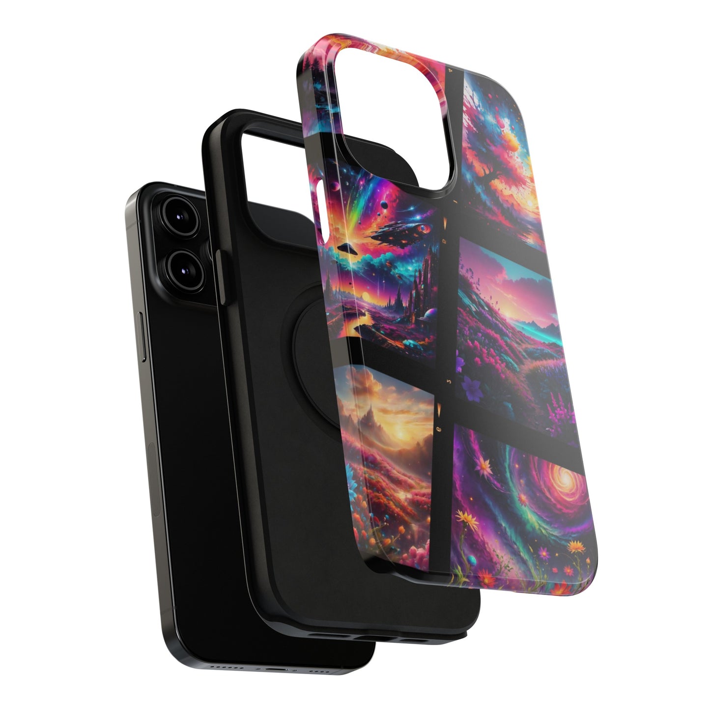 ''Neon Scenes'' Impact-Resistant Cases