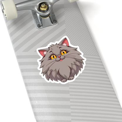 Excited Kitty Kiss-Cut Stickers