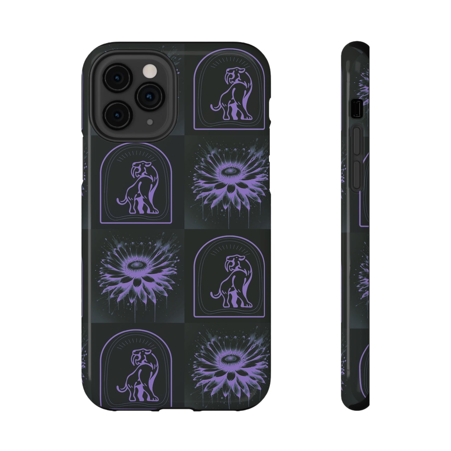 ''Jenna Kats' Purple Daisy" Impact-Resistant Cases