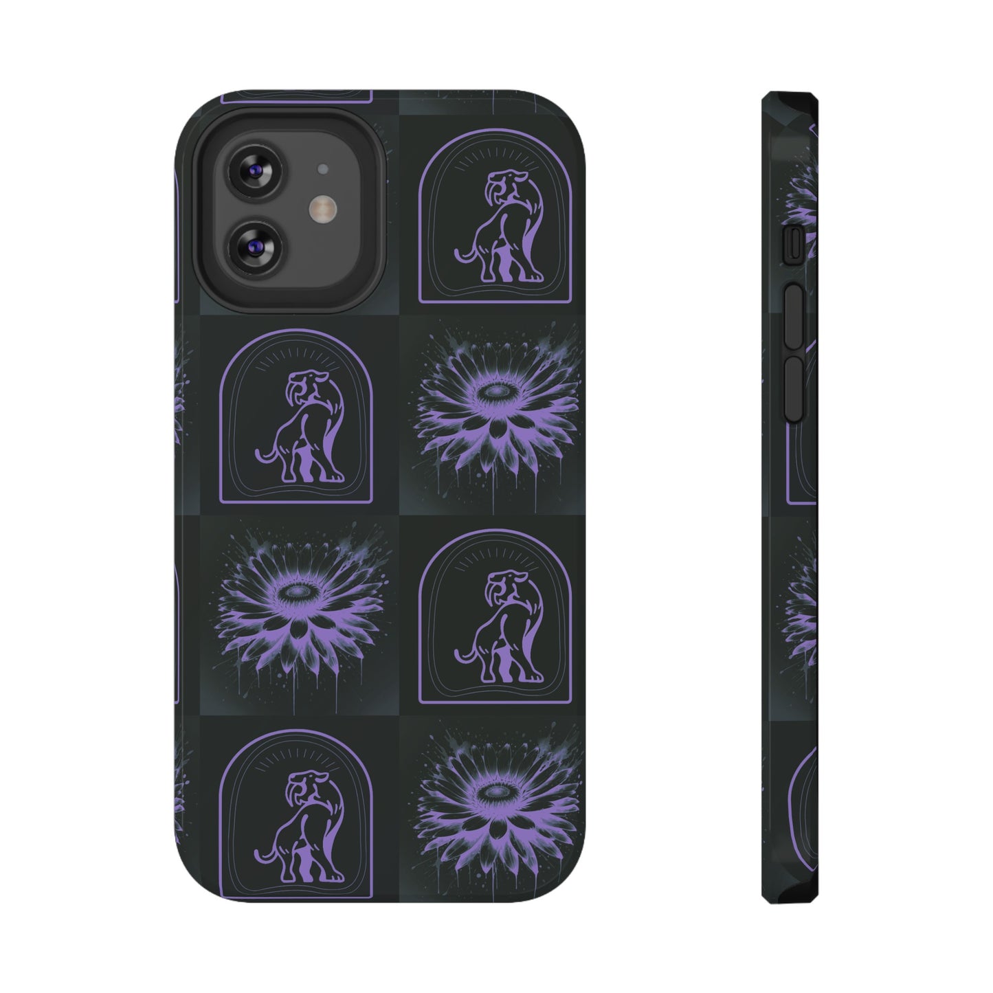 ''Jenna Kats' Purple Daisy" Impact-Resistant Cases