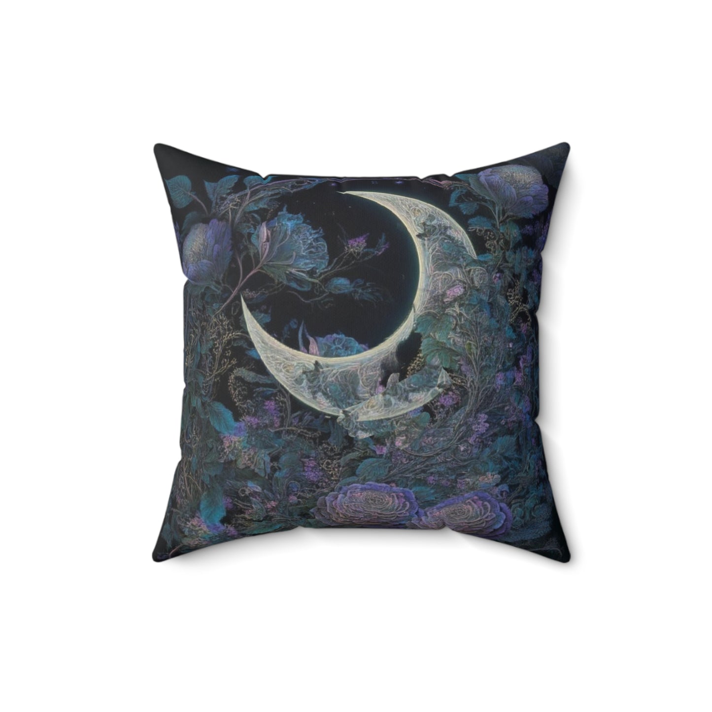 "Beautiful Moon" Spun Polyester Square Pillow