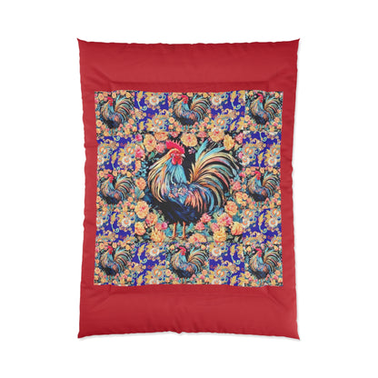 "Clucker" Comforter In White