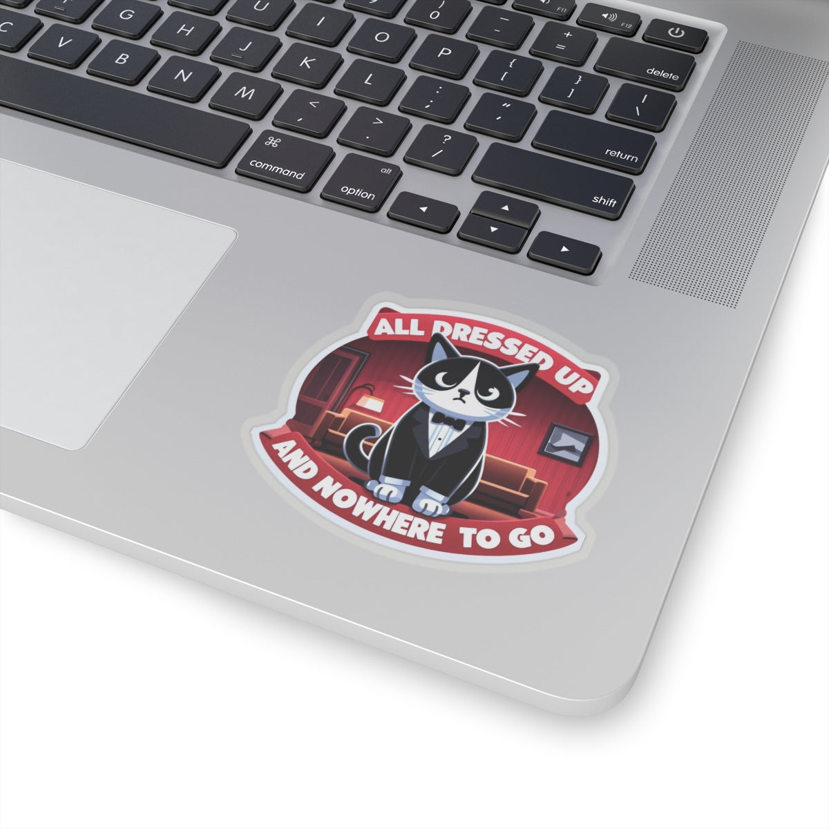 Tuxedo Cat All Dressed Up Kiss-Cut Stickers
