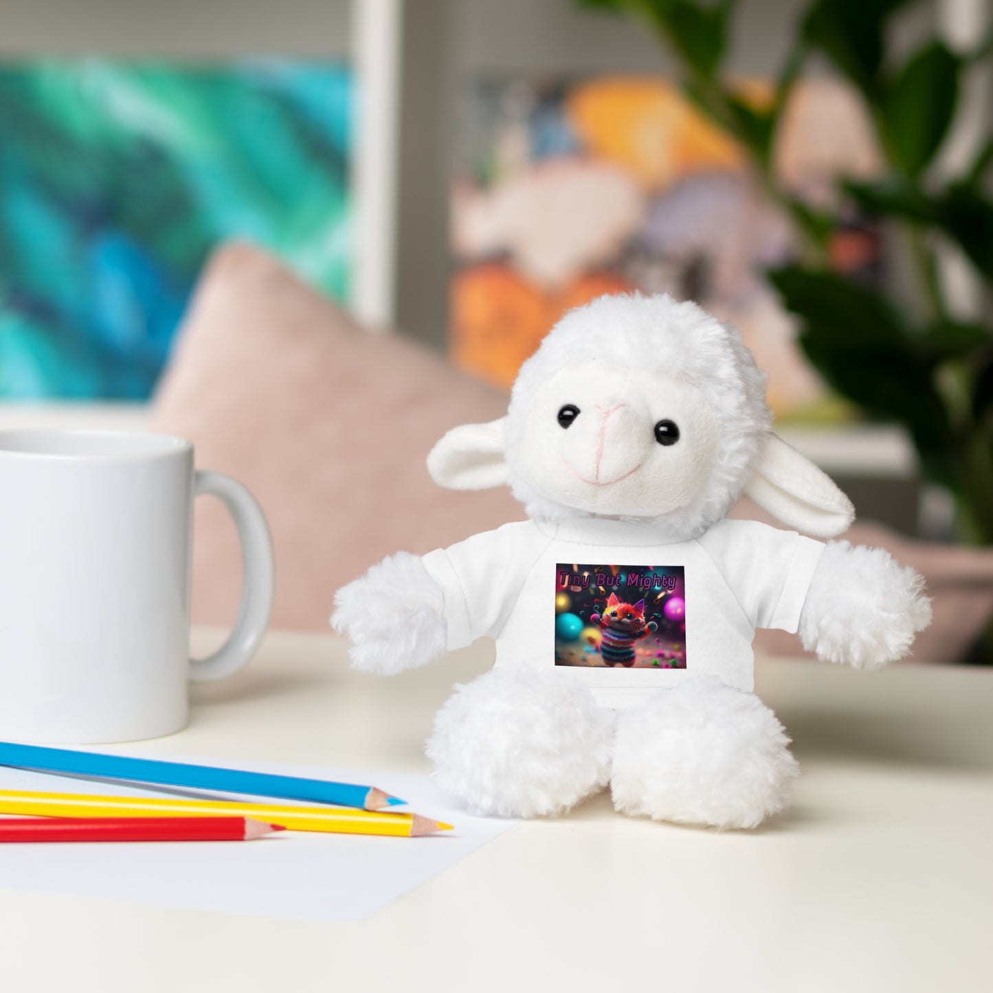 " Tiny But Mighty" Stuffed Animals with Tee